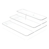 Organizador Multinível 25x29x10 3cm Display Expositor Escada Cor Natural