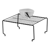 Organizador Multiuso Aço 32 Cm Armário Prateleira Future Cor Preto