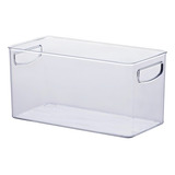 Organizador Multiuso C Alças Cozinha Banheiro 30x15x15 1072 Cor Transparente