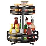 Organizador Multiuso Giratório 360 Graus Com Base Rotatória - Ideal Para Cozinha- Banheiro- Despensa Ou Cosméticos - Prático- Compacto E Versátil Para O Dia A Dia