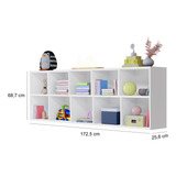 Organizador Multiuso Vertical horizontal Versátil branco Cor