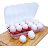 Organizador Ovos Tampa 15 Cavidades Plástico Geladeira