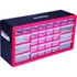 Organizador Plástico 30 Gavetas Multiuso Worker Cor Vermelho