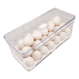 Organizador Porta 30 Ovos Acrílico Geladeira Com Tampa