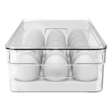 Organizador Porta Ovos 18un Com Tampa Geladeira Cozinha Ou