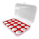 Organizador Porta Ovos Geladeira Grande Com Tampa 15 Un 2 Un