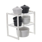 Organizador Rack Para Armário 3 Níveis 24cm Cozinha Despensa