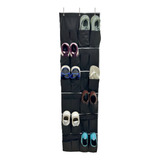 Organizador Sapatos Sapateira Vertical Atr s Porta 24 Bolsos