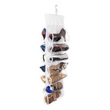 Organizador Sapatos Sapateira Vertical Atrás Porta 14 Bolsos