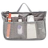 Organizador Trocador Bolsa Necessaire Maquiagem Acessorios Cinza 