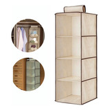 Organizador Vertical Prateleira Suspenso Guarda Roupa