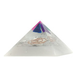 Orgonite Piramide Branca Com