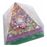 Orgonite Piramide Queops Cristal Energia Proteção