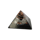 Orgonite Pirâmide Turmalina Negra E Cristal