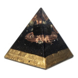 Orgonite Pirâmide Turmalina Negra proteção prosperidade