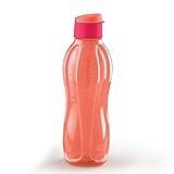 Originais Tupperware Garrafa Eco Tupper 1 Litro Retornável Tampa Flip Top Não Vaza Retornável Ecológica Salmão