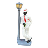 Orixá Zé Pelintra De Poste 17cm Resina Escultura