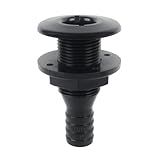 ORLANG Conexões De Casco De 2 5 Cm Para Barcos Encaixe De Casco De Plástico ABS Encaixe De Conector Através Do Casco Acessório De Acessórios De Encanamento De Barco Conector De Drenagem Para