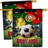 Ornament Collection Copa Do Mundo Portugal Parede 2 Pçs Bandeira Pátio Gramado Jardim Decorações De Quarto Tapeçaria Ao Ar Livre Sinais De Quintal Arte FIFA Equipe Qatar Troféu Jogo De Futebol Presentes De Futebol Feito Nos EUA