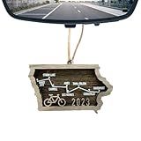 Ornamento De Lembrança De Bicicleta - Pingentes Transparentes De Lembrança De Mapa De Equitação,presentes Para Amantes Do Ciclismo Para Espelho Retrovisor De Carro, Maçanetas, Varanda, Parede,