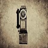 Ornamento De Telefone Retrô- Decoração Montada Na Parede- Antiquado- Antigo- Mostrador Clássico- Modelo De Telefone Público- Telefone Vintage De Resina Para Decoração De Bar E Cabine De Café
