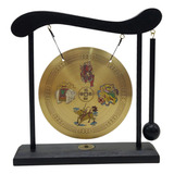 Ornamento Gongo Mini Gongo Chinês Com Suporte Mini Estilo D