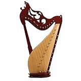Ornamentos De Decoração De Instrumentos Musicais Nacionais Clássicos Modelo De Harpa Em Miniatura Feitos À Mão Mini Enfeites Musicais Color 14cm 
