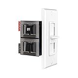 OSD Audio Osd 300W Na Impedância De Controle De Volume De Parede Correspondente Para Alto Falantes Domésticos Controle Deslizante Vms300 Branco