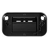 OSTENT Capa De Plástico Rígido Anti Choque Para Nintendo Wii U Gamepad Cor Preta