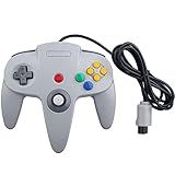 OSTENT Controlador De Jogo Com Fio Gamepad Joystick Para Console Nintendo 64 N64 Videogame Cor Cinza