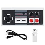 OSTENT Controlador Sem Fio Recarregável Gamepad Para Nintendo NES Mini Classic Edition Famicom Mini Console Cor Branco