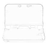 OSTENT Estojo De Proteção De Cristal Transparente Rígido Protetor De Capa De Pele Para Nintendo 3DS XL LL