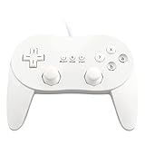 OSTENT Joystick De Controlador Clássico Com Fio Pro Gamepad Para Videogame De Console Remoto Nintendo Wii Cor Branca