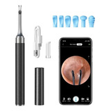 Otoscópio Digital Pinça Robótica Camera Limpeza Ouvido