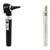 Otoscópio Md De Led Preto Lanterna Clínica Médica Com Luz