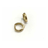 Ouro 18k Piercing Tragus Cartilagem Argola C Trava Clip 8mm