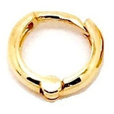 Ouro 18k Piercing Tragus Cartilagem Argola Fecho Trava Clip