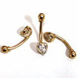 Ouro 18k Piercing Umbigo