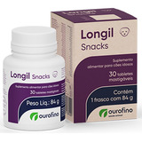 Ourofino Longil Snacks 30un Suplemento Alimentar Cães Idosos