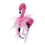 Outanaya Vestidos 1 Unidade Tiara De Flamingo Chapéu De Flamingo Acessórios De Cabelo Chapéu Flamingo Arcos De Menina Tiaras De Flores Para Mulheres Cetim Cuidados Com A Adereços Bebê