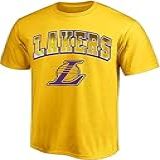 Outerstuff Camiseta NBA Youth 8 20 Team Color Faded Arch Primary Logo Wordmark Manga Curta Los Angeles Lakers G GG