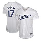 Outerstuff Camiseta Shohei Ohtani Los Angeles Dodgers MLB Kids Youth 8-20 Branca Home Player- Shohei Ohtani Los Angeles Dodgers Branca- 10-12