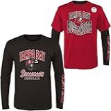 Outerstuff NFL Boys Kids Youth 4 7 Game Day Team Color 3 Conjunto De Camiseta E Manga Comprida Tampa Bay Buccaneers 4