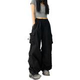 Overalls Loose Straight Leg Wide Leg Pants With Large