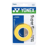Overgrip Yonex Super Grap Amarelo   3 Unidades
