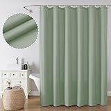 OVZME Zora Cortina De Chuveiro Verde Sálvia Para Banheiro- Cortina De Chuveiro De Tecido- Decoração De Banho - Pano Macio E Qualidade De Spa De Hotel- Repelente De água- Conjunto Moderno De Cortina De