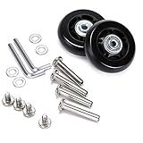 OwnMy Mala De Substituição Para Rodas Rodinhas Giratórias De Borracha Kit De Reparo De Rolamentos Um Conjunto De 2 60mm X 18mm
