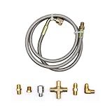 OXCANO Kit De Linha De Alimentação De óleo Turbo De Aço Inoxidável 1 8 NPT 4AN Linha De Retorno De óleo Kit De Linha De Drenagem De óleo Para T3 T4 T3 T4 T04E T70 T66 T67 GT35 GT45