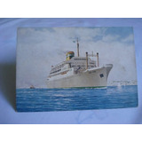 P 003 Antigo Cartão Postal De Navio