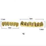 P Dentes De Hip Hop Banhados A Ouro Grelha Superior Infer